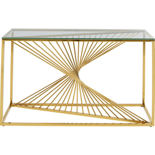 Console Laser Gold Clear Glass 120x40cm - MyConcept Hong Kong
