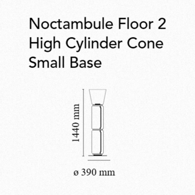 Flos Noctambule High Cylinders And Cone Small Base Floor Lamp - MyConcept Hong Kong