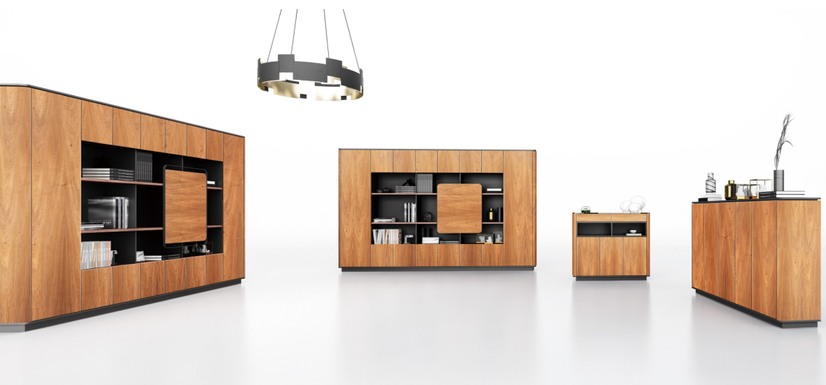 Sao Wooden Office Cabinet -  GRIDEN Series