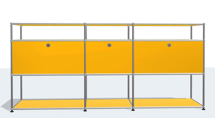 USM Haller Display cabinet with drop down doors