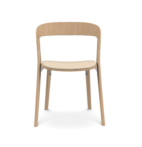 Pila Stacking chair upholstered seat