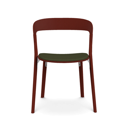 Pila Stacking chair upholstered seat