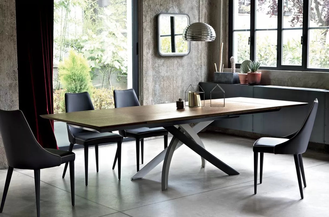 Artistico Extendable Rectangular Wood Table