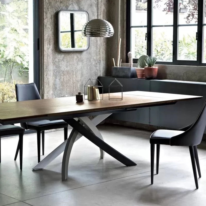 Artistico Extendable Rectangular Wood Table
