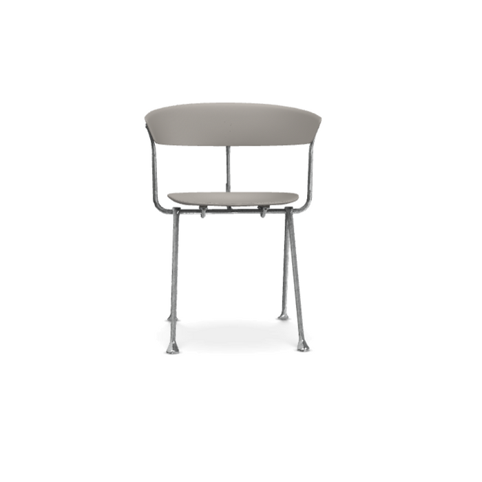 Officina Chair with Seat and Back in Polypropylene