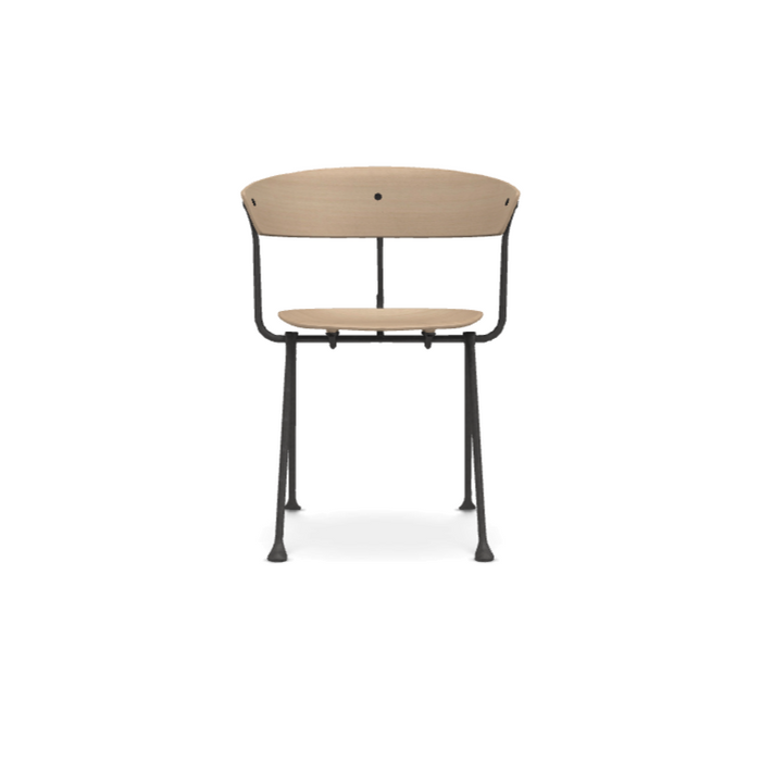 Officina Chair with Seat and Back in Leather