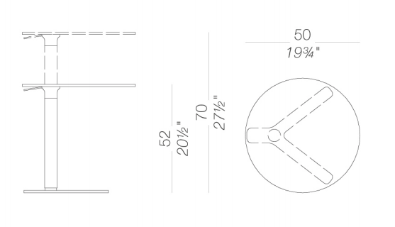 YO Side Table (Round Top) - MyConcept Hong Kong