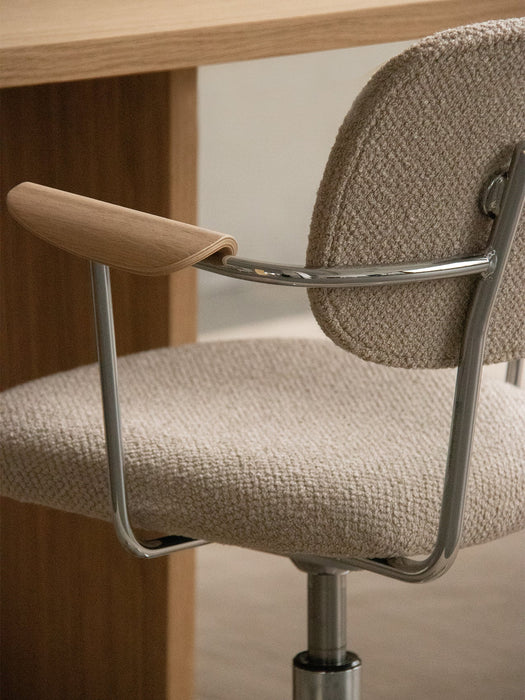 附扶手的聯合工作椅 - 全軟墊