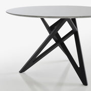 Ligne Roset Ennéa Round Dining Table Base In Black Stained Ash - MyConcept Hong Kong