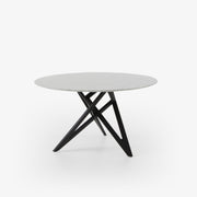Ligne Roset Ennéa Round Dining Table Base In Black Stained Ash - MyConcept Hong Kong