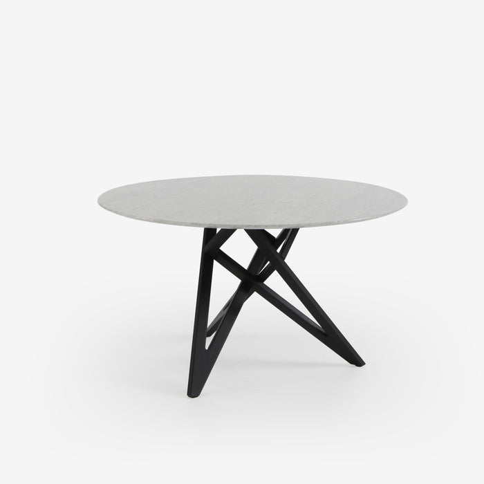Ligne Roset Ennéa Round Dining Table Base In Black Stained Ash - MyConcept Hong Kong