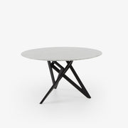Ligne Roset Ennéa Round Dining Table Base In Black Stained Ash - MyConcept Hong Kong