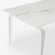 Ligne Roset Odessa Rectangular Dining Table White Lacquered Base - MyConcept Hong Kong