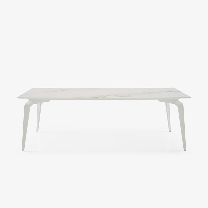 Ligne Roset Odessa Rectangular Dining Table White Lacquered Base - MyConcept Hong Kong