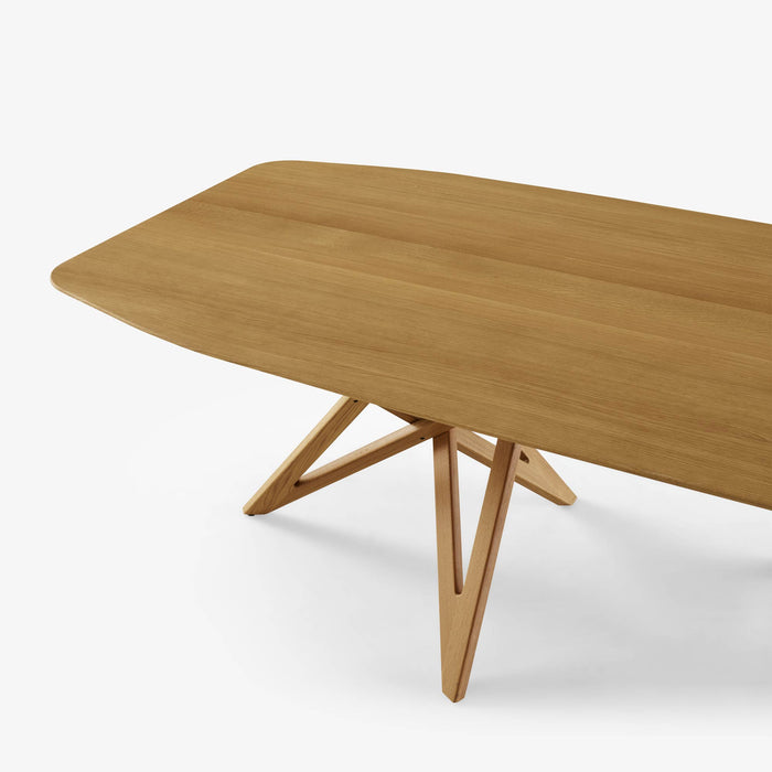 Ligne Roset Ennéa Dining Table – Barrel-Shaped Legs In Natural Oak - MyConcept Hong Kong
