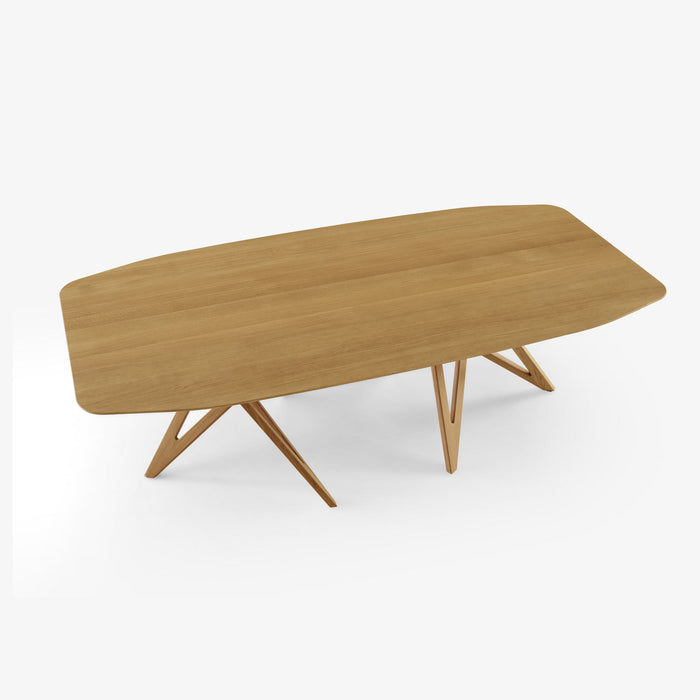 Ligne Roset Ennéa Dining Table – Barrel-Shaped Legs In Natural Oak - MyConcept Hong Kong