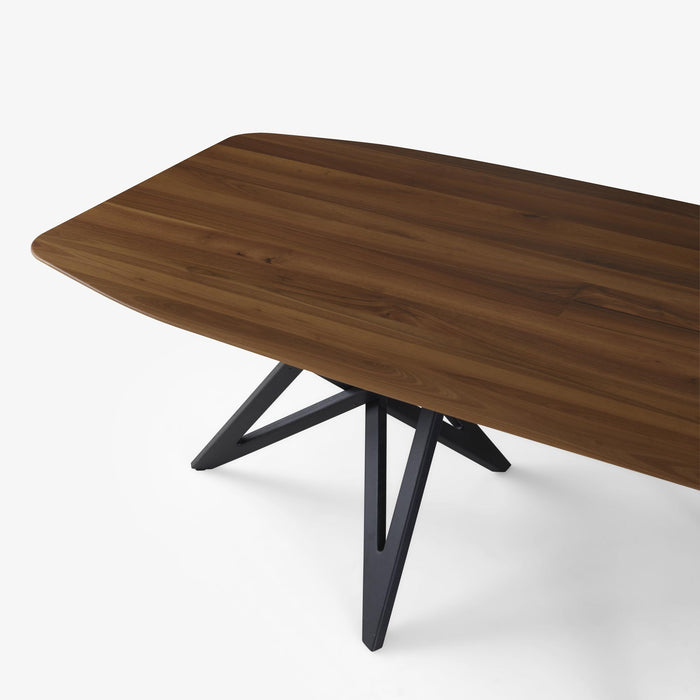 Ligne Roset Ennéa Dining Table – Barrel-Shaped Base In Black Stained Ash - MyConcept Hong Kong