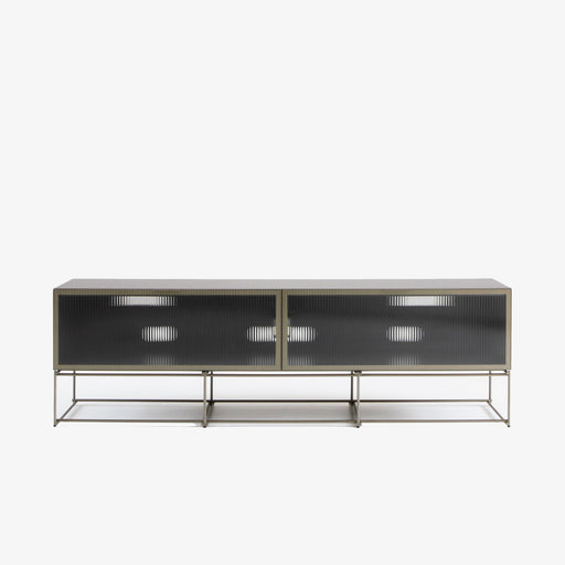 Ligne Roset Canaletto Display Cabinet Chest With 2 Flap Doors Clear Glass Front K 5 - MyConcept Hong Kong