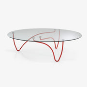 Ligne Roset Rythme Oval Low Table Clear Glass Top - MyConcept Hong Kong