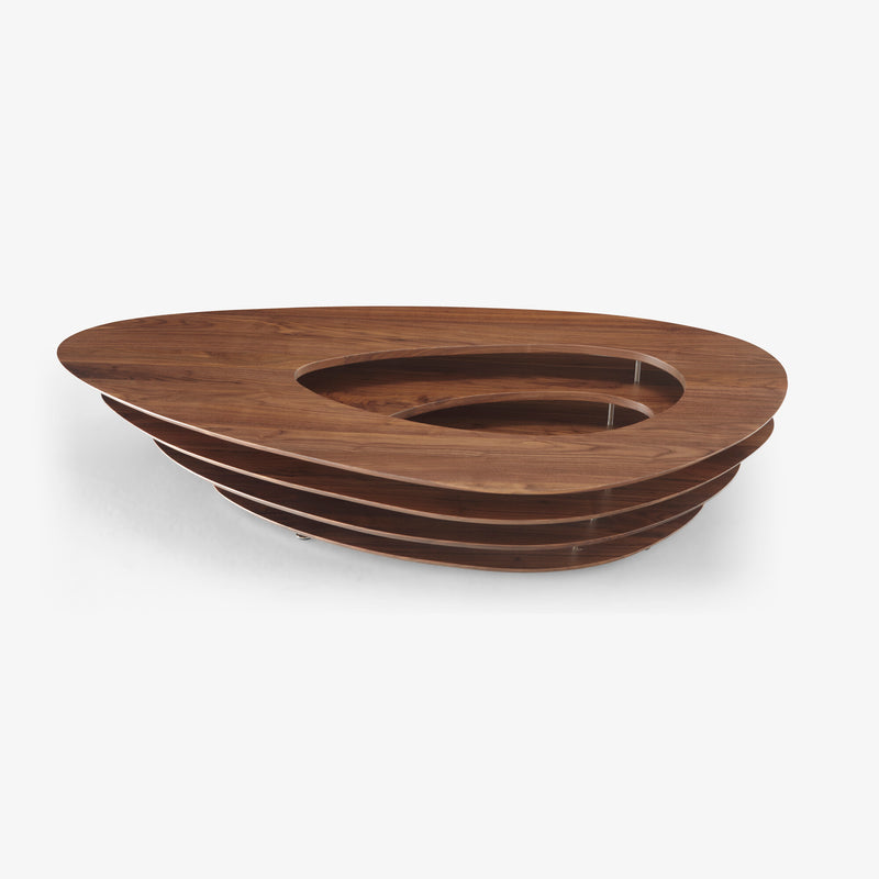 Ligne Roset Interstice Low Table Walnut - MyConcept Hong Kong