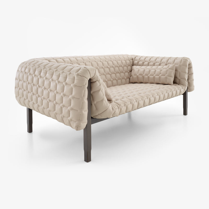 Ligne Roset Ruché Medium Settee Low Back With 2 Lumbar Cushions Upholstery Sofa - MyConcept Hong Kong