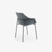 Ligne Roset Ettoriano Carver Chair Anthracite Metal Base - MyConcept Hong Kong