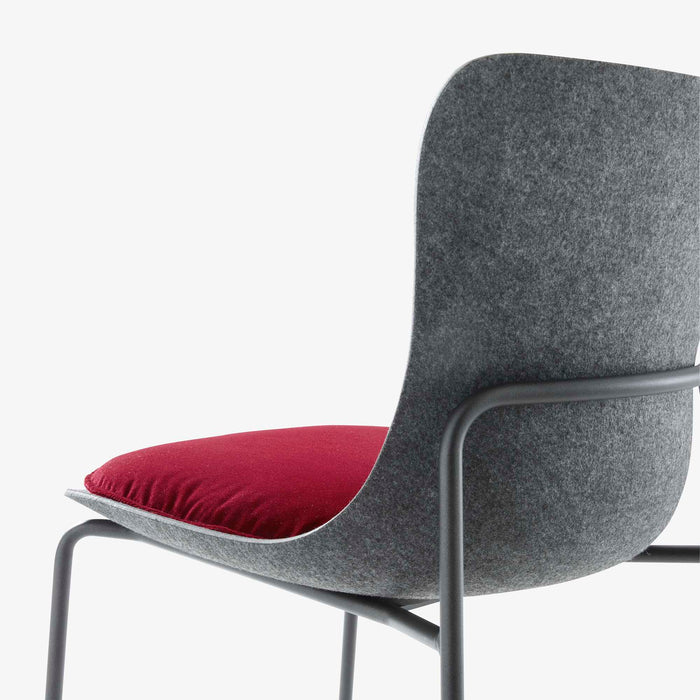 Ligne Roset Ettoriano Chair Anthracite Metal Base - MyConcept Hong Kong