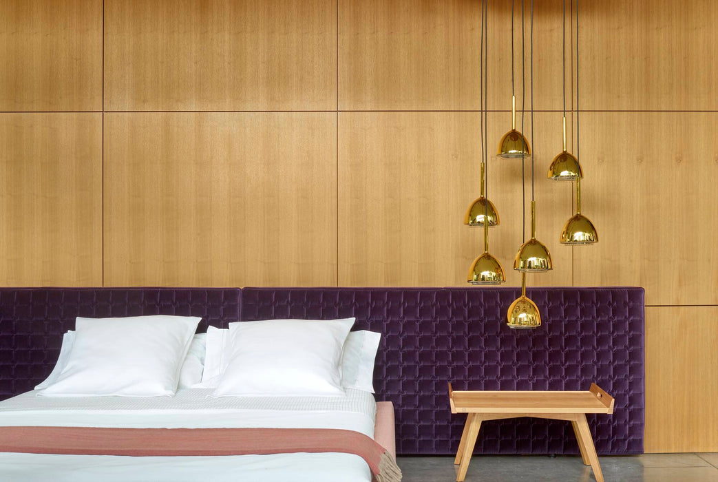 Ligne Roset Brass Bell Suspended Ceiling Light 5 Cables - MyConcept Hong Kong