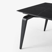 Ligne Roset Odessa Rectangular Dining Table Black Lacquered Base - MyConcept Hong Kong