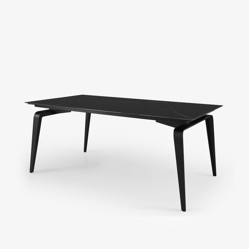Ligne Roset Odessa Rectangular Dining Table Black Lacquered Base - MyConcept Hong Kong