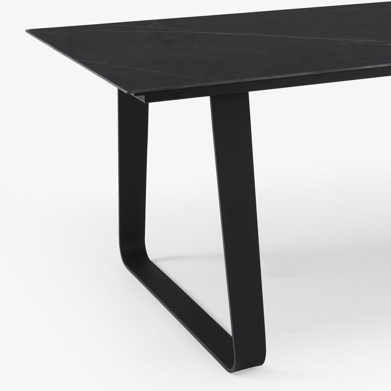 Ligne Roset Vilna Dining Table Black Lacquered Base - MyConcept Hong Kong