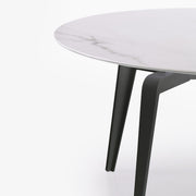 Ligne Roset Odessa Round Dining Table Black Lacquered Base - MyConcept Hong Kong