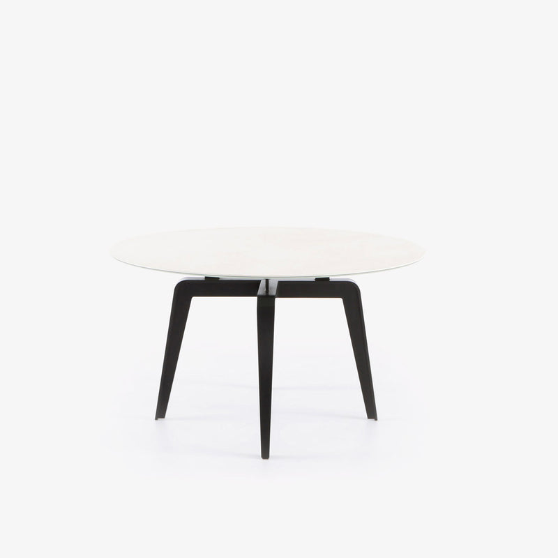 Ligne Roset Odessa Round Dining Table Black Lacquered Base - MyConcept Hong Kong