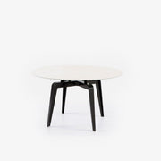 Ligne Roset Odessa Round Dining Table Black Lacquered Base - MyConcept Hong Kong