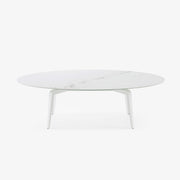 Ligne Roset Odessa Oval Dining Table White Lacquered Base - MyConcept Hong Kong
