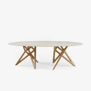 Ligne Roset Ennéa Oval Dining Table Legs In Natural Oak - MyConcept Hong Kong