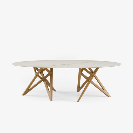 Ligne Roset Ennéa Oval Dining Table Legs In Natural Oak - MyConcept Hong Kong