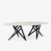 Ligne Roset Ennéa Oval Dining Table Base In Black Stained Ash - MyConcept Hong Kong