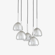 Ligne Roset Chrome Bell Suspended Ceiling Light 5 Cables - MyConcept Hong Kong