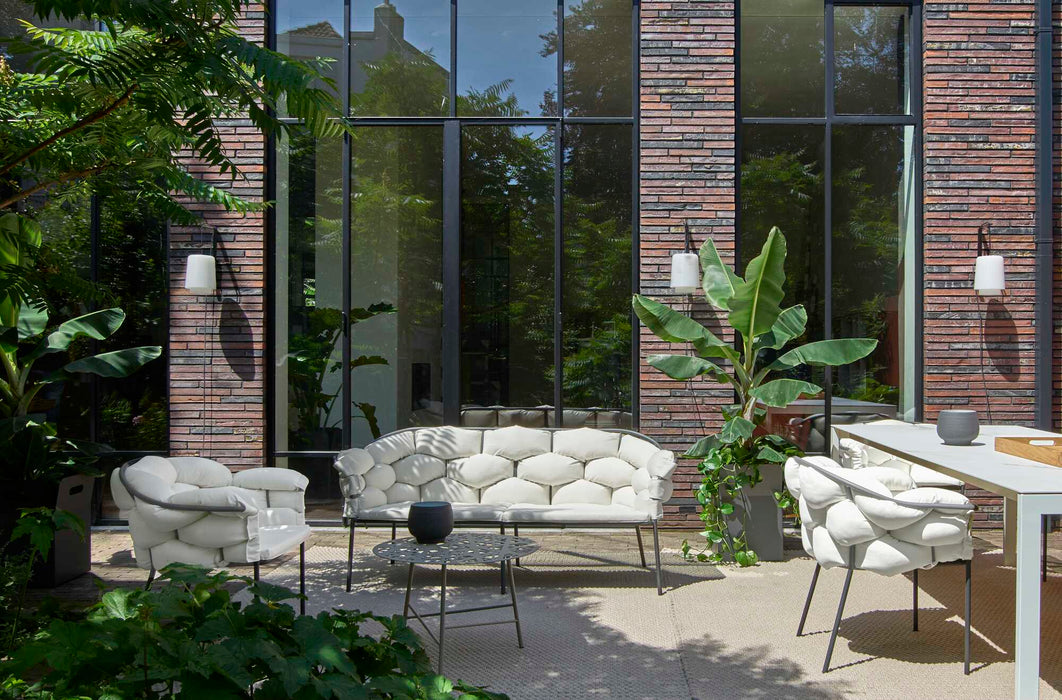 Ligne Roset Serpentine Small Settee Taupe / Charcoal Structure - MyConcept Hong Kong