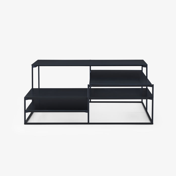 Ligne Roset Lowlands Low Table Small Tops In Blued Steel - MyConcept Hong Kong
