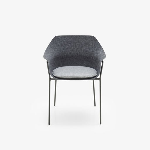 Ligne Roset Ettoriano Carver Chair Anthracite Metal Base - MyConcept Hong Kong
