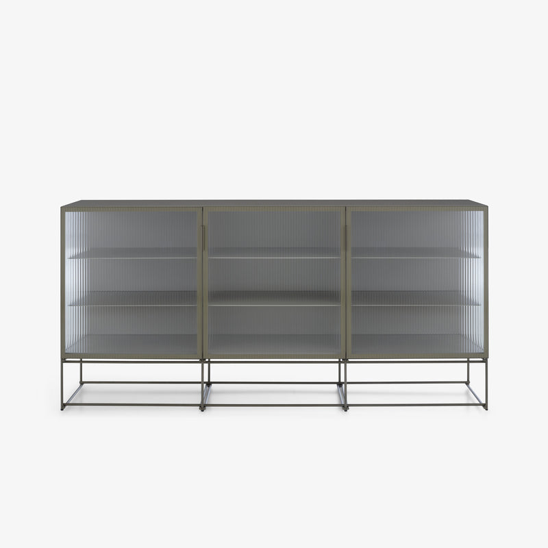 Ligne Roset Canaletto Display Cabinet 3-Door Sideboard Clear Glass Front K 6 - MyConcept Hong Kong