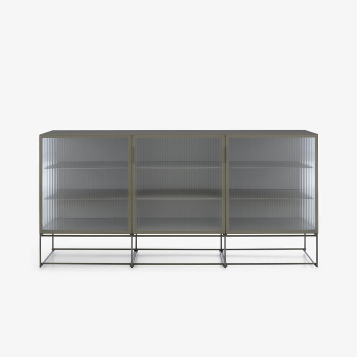 Ligne Roset Canaletto Display Cabinet 3-Door Sideboard Clear Glass Front K 6 - MyConcept Hong Kong