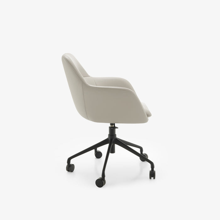 Ligne Roset Amédée Carver Chair Black Base On Castors - MyConcept Hong Kong