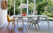 Ligne Roset Odessa Rectangular Dining Table White Lacquered Base - MyConcept Hong Kong