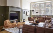 Ligne Roset Alster Low Table Marble Top White Lacquered Base - MyConcept Hong Kong