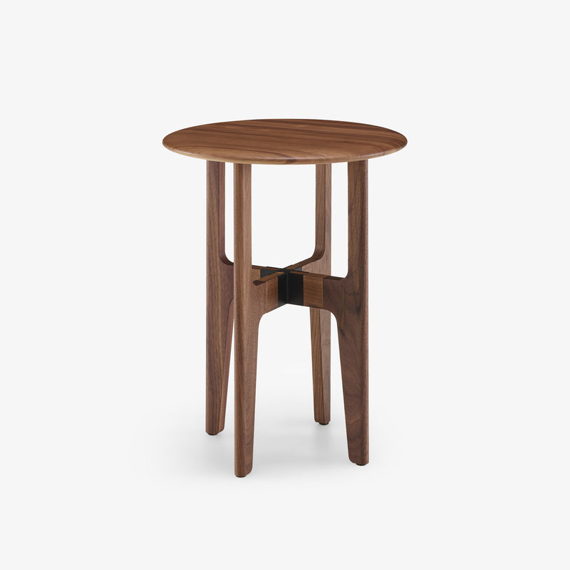 Ligne Roset Nodum Occasional Table Solid American Walnut High Version - MyConcept Hong Kong