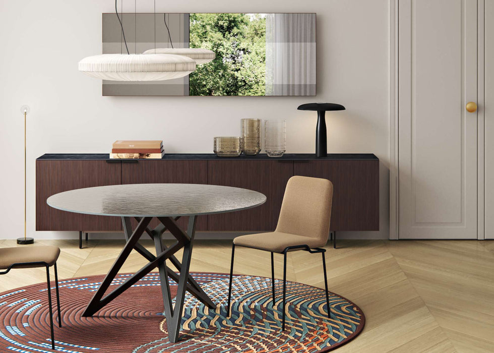 Ligne Roset Ennéa Round Dining Table Legs In Natural Oak - MyConcept Hong Kong