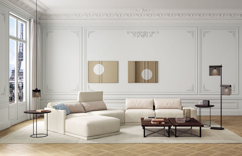 Ligne Roset Ponton Low Table Double Surface Black Lacquered Base - MyConcept Hong Kong